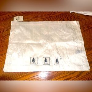 Set of 4 silk Christmas placemats. Originally pd $54.